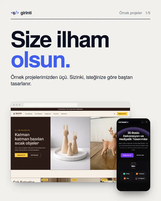 Örnek projeler gönderisi